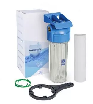 Wasserfilter Gehäuse Set 10 Zoll mit Messing Gewinde aquafilter H10C