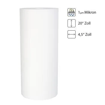 FCPS1M20B "Melt-Blown" Polypropylene Sediment Filter | Größe: 20 Zoll x 4,5 Zoll (Big Blue) | Filterfeinheit: 1 µm