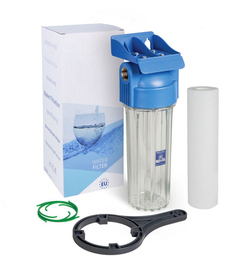 Aquafilter-Wasserfilter - Wasserfilter Gehäuse Set 10 Zoll mit Messing  Gewinde aquafilter H10C
