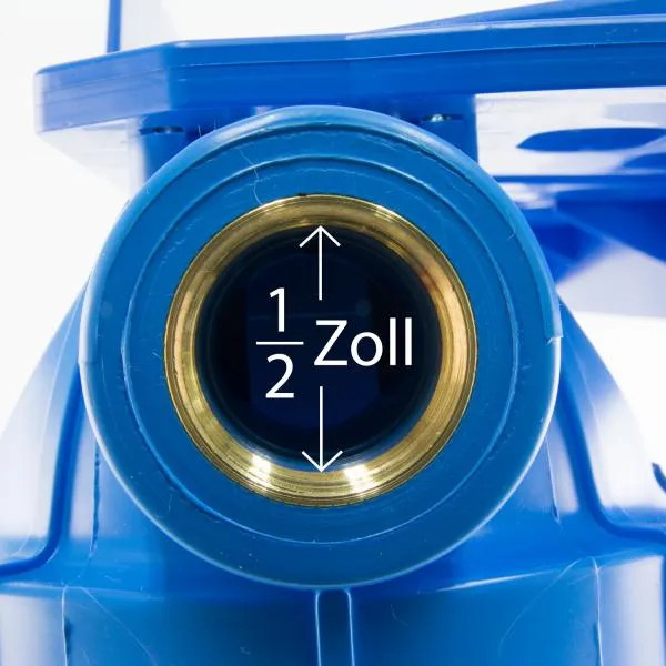 10 Zoll 2teiliges Gehäuse 1/2 Zoll Messinggewinde 6 Bar